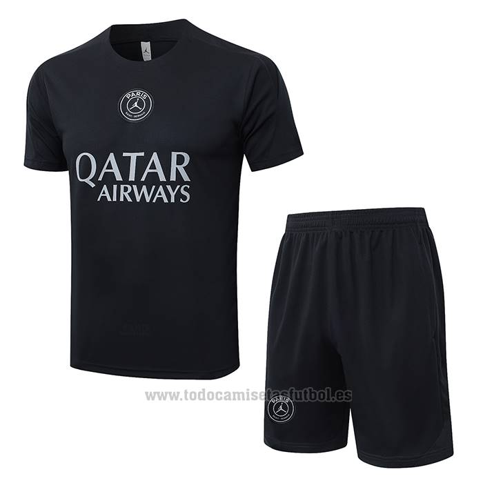 Chandal del Paris Saint-Germain Jordan Manga Corta 2025-2026 Negro - Pantalon Corto